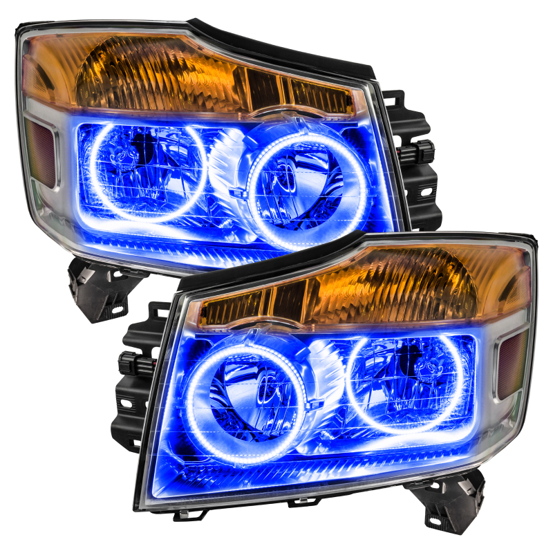 Nissan Titan Headlight Halo Kits - ORACLE Lighting - LED, SMD - Blue - `04-`07
